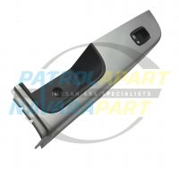 Window Switch Surround - Passenger Side - Silver - Nissan Patrol Y61 GU4