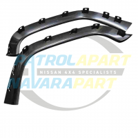 Front Flare Pair Factory Style New Black - Nissan Patrol Y60 GQ & Ford Maverick