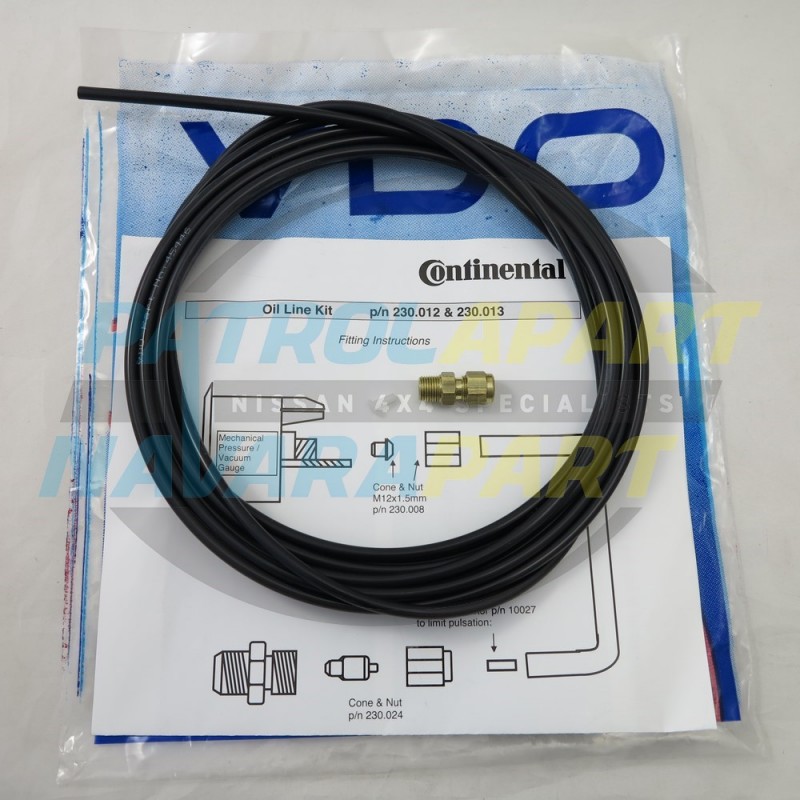 VDO Boost Gauge Fitting Kit with 5m of Hose