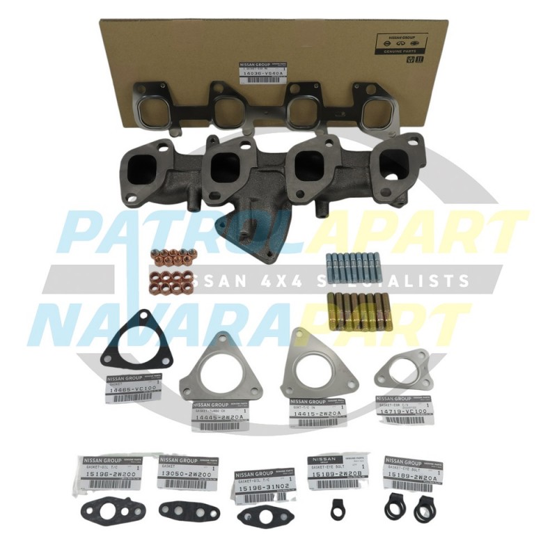 NEW Genuine ZD30 Manifold & Gasket Kit with Non Gen Studs & Nuts For Nissan Patrol GU Y61 Kit