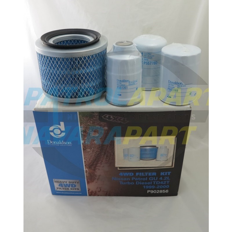 Donaldson Oil Filters & Fuel Filter for Nissan Patrol GQ GU TD42 TD42T TD42Ti (3 Pack) main image 0