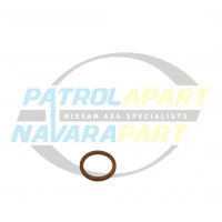 Genuine Nissan Copper Washer Water Return & Feed - Nissan Patrol Y60 GQ, Y61 GU - TD42 Turbo
