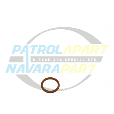 Genuine Nissan Copper Washer Water Return & Feed - Nissan Patrol Y60 GQ, Y61 GU - TD42 Turbo