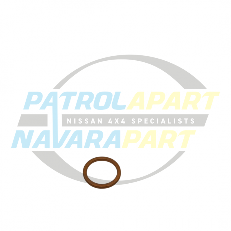Genuine Nissan Copper Washer Water Return & Feed - Nissan Patrol Y60 GQ, Y61 GU - TD42 Turbo