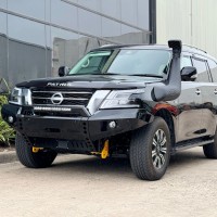 Raslarr Bullbar with Recovery Points - Nissan Patrol Y62 Series 5 Models - KH3 Black