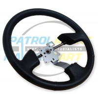 Patrolapart 3-Spoke Black Steering Wheel Only - Nissan Patrol Y60 GQ