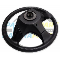 Patrolapart 3-Spoke Black Steering Wheel Assembly - Nissan Patrol Y60 GQ