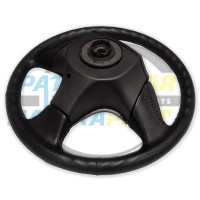 Patrolapart 3-Spoke Black Steering Wheel Assembly - Nissan Patrol Y60 GQ