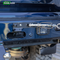 Raslarr V2 Rear Bar Black Right Tyre & Left Dual Jerry Can Carriers - Nissan Patrol Y62 Series 5