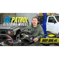Patrolapart 3-Spoke Black Steering Wheel Only - Nissan Patrol Y60 GQ