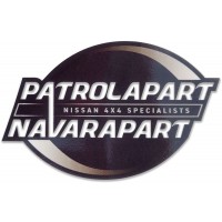 Patrolapart Gloss Black / Transparent Vinyl Sticker / Decal 150mm x 100mm 