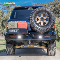Raslarr Rear Bar V2 RH Spare Wheel & LH Jerry Can/Gas Bottle Carrier - Nissan Patrol Y62 S5