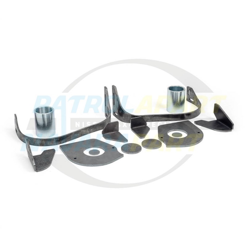 Hydraulic Bump Stop Mounting Kit - Weld In Nissan Patrol Y60 GQ Y61 GU - HBS45-007K