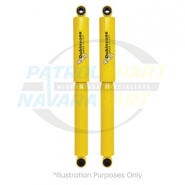 Dobinsons Single Twin Tube Nitro-Gas Shock Absorber Rear - Nissan Patrol Y62 - GS45-111