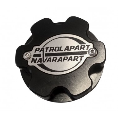 Patrolapart Billet Oil Cap - Nissan Patrol Y61 GU, Y60 GQ, Nissan Navara D40 D22, Pathfinder R51
