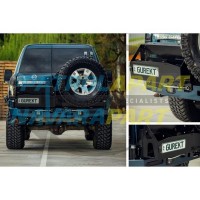 Raslarr Rear Bar V2 Hooped Super High Clearance - Nissan Patrol Y61 GU Series 4