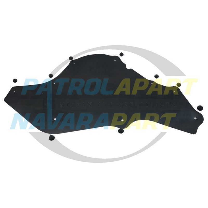 Left Hand Rubber Splash Guard Liner - Nissan Patrol Y61 GU