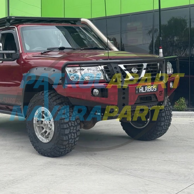 Raslarr Dallas Bull Bar with Hoops (Narrow Rad) - Y61 GU Patrol S1-3