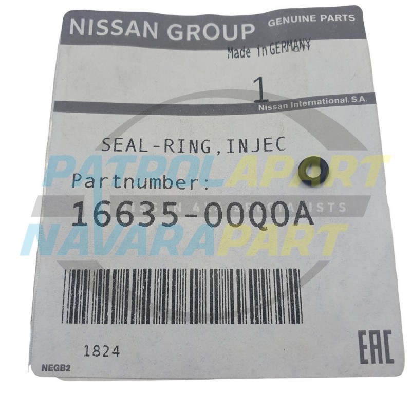 Genuine Nissan Injector Upper O-Ring - Navara D40 Pathfinder R51 V9X