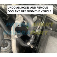 Firewall Coolant Pipe Conversion Kit - Nissan Navara D40 Pathfinder R51 YD25 VQ40