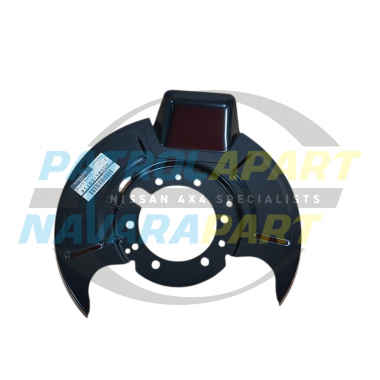 Genuine Nissan Brake Backing Plate - Y61 GU1-2 Left Hand Front (Passenger Side)