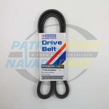 Genuine Nissan Alternator Belt - Y61 GU TB45 Y60 GQ TB42E EFI. NOS (New Old Stock)