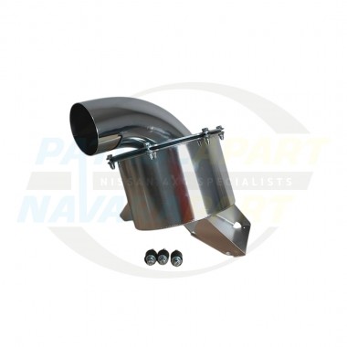 Patroldocta GU Style Stainless Steel Air Box with Intake Adaptor - Nissan Patrol Y60 GQ, Y61 GU - TD42