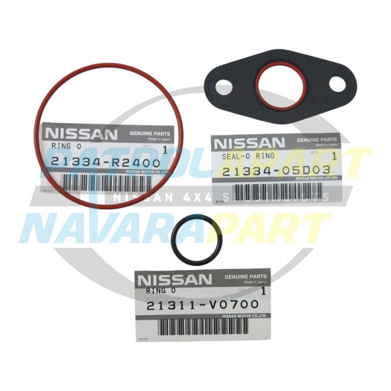 Genuine Nissan Gasket Set Oil Cooler - Nissan Patrol Y60 GQ TB42E EFI