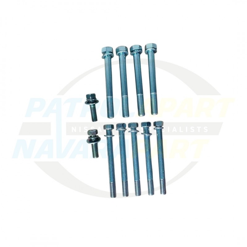 Genuine ZD30 Manual Gearbox Bell Housing Bolt Set - Nissan Patrol Y61 GU
