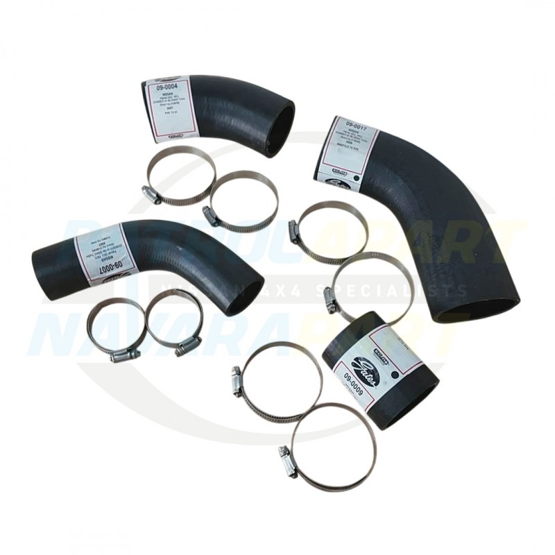 Intercooler Hose Kit - Gates - for Nissan Patrol Y61 GU ZD30CR