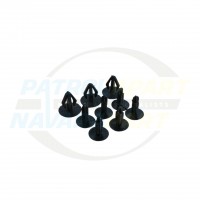 Rubber Splash Guard Clip Set - Nissan Patrol Y60 GQ Y61 GU