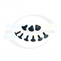 Rubber Splash Guard Clip Set - Nissan Patrol Y60 GQ Y61 GU