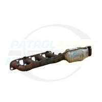 Exhaust Manifold & Catalytic Converter Left Hand USED - Nissan Patrol Y62 VK56