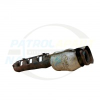 Exhaust Manifold & Catalytic Converter Left Hand USED - Nissan Patrol Y62 VK56
