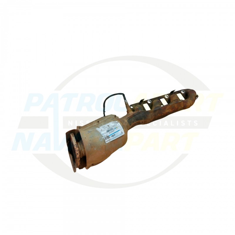 Exhaust Manifold & Catalytic Converter Right Hand USED - Nissan Patrol Y62 VK56