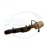 Exhaust Manifold & Catalytic Converter Right Hand USED - Nissan Patrol Y62 VK56