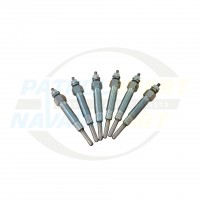 Glow Plug Set of 6 TD42 - Bosch, HKT or Dreik - Nissan Patrol GQ GU