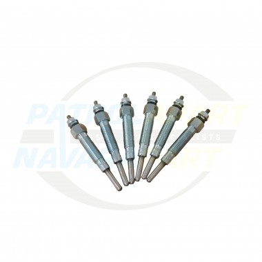 Glow Plug Set of 6 TD42 - Bosch, HKT or Dreik - Nissan Patrol GQ GU