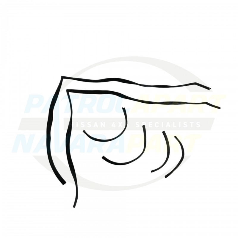 Window Bailey Channel Kit - Suit Nissan Patrol GQ SWB & Ute with Manual Mirrors