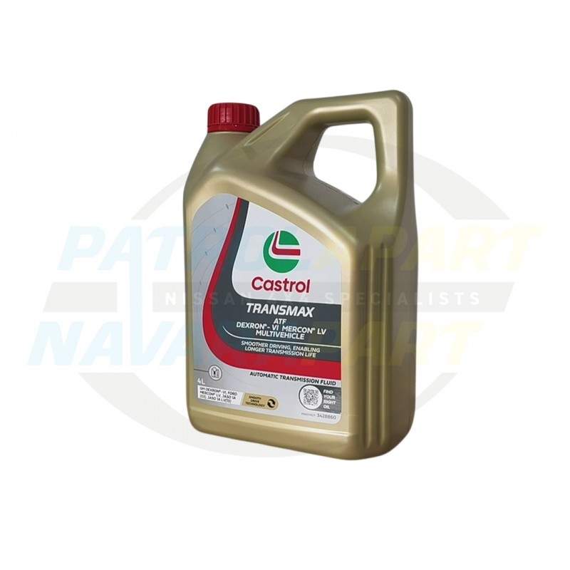 Castrol Transmax Automatic Transmission Fluid 4L - Nissan Patrol Y62