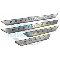 Genuine Nissan Kick Panel Scuff Plate Set - Nissan Patrol Y61 GU