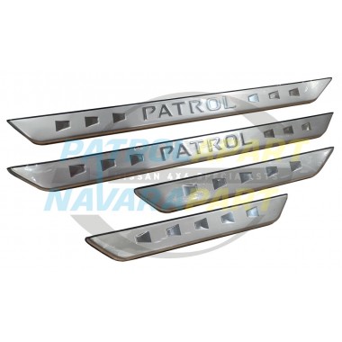 Genuine Nissan Kick Panel Scuff Plate Set - Nissan Patrol Y61 GU