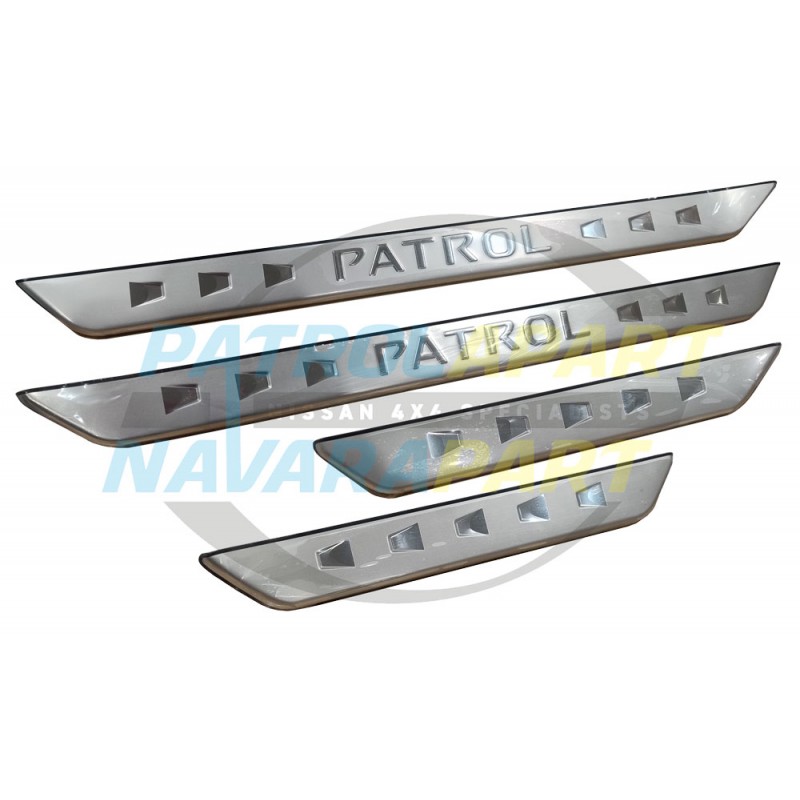 Genuine Nissan Kick Panel Scuff Plate Set - Nissan Patrol Y61 GU