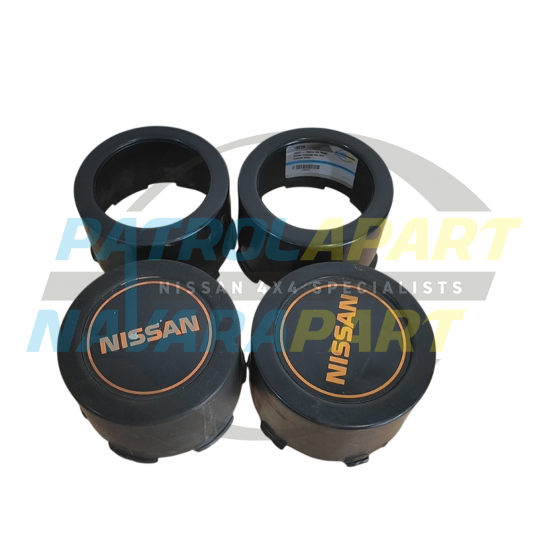 USED - Genuine Nissan Wheel Hubcap Set - Nissan Y60 GQ Patrol