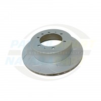 Protex Ultra Premium Slotted Brake Disc Rotor Rear Nissan Patrol Y61 GU (Not TB48) (Non Directional)