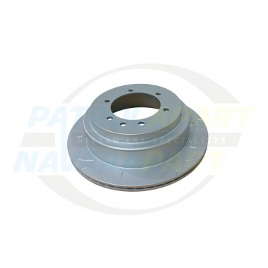 Protex Ultra Premium Slotted Brake Disc Rotor Rear Nissan Patrol Y61 GU TB48 (Non Directional)
