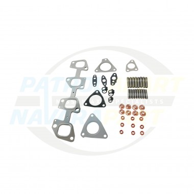 Exhaust Manifold Gasket, Nuts and Stud Kit with Inconel Studs - Nissan Patrol GU ZD30