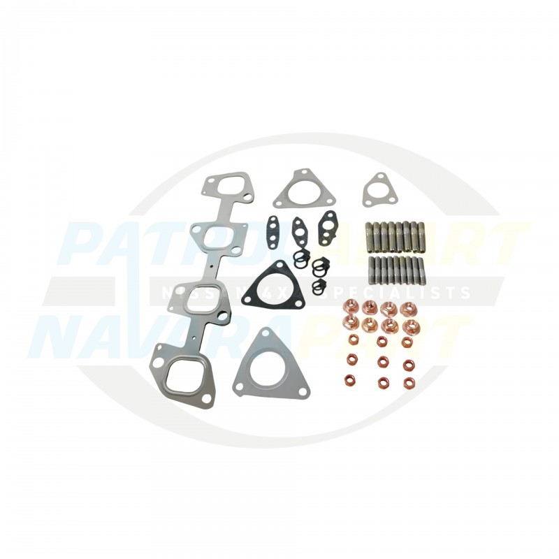 Exhaust Manifold Gasket, Nuts and Stud Kit with Inconel Studs - Nissan Patrol GU ZD30