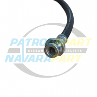 Front Caliper Rubber Brake Line Hose Left Hand Side - Nissan Patrol Y61 GU