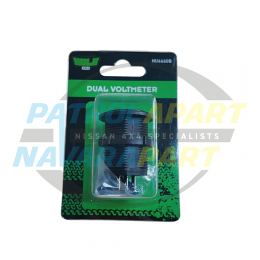 Flush Mount Dual Volt Meter with LCD Display 5-30V - Hulk 4x4